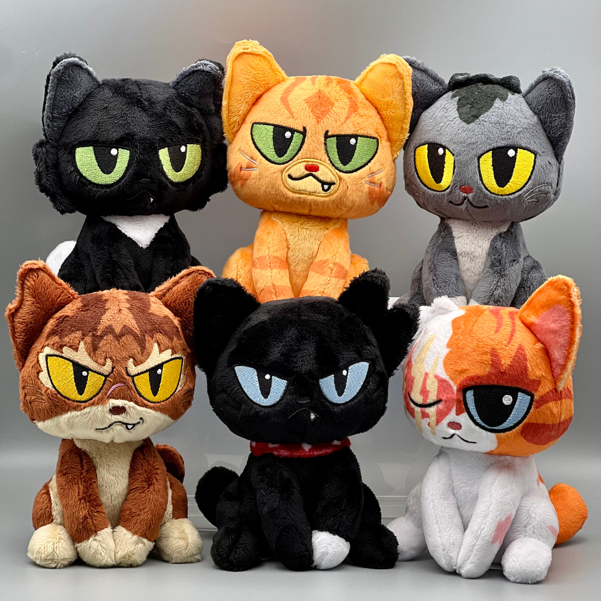 Bundle of 6 - 6&quot; Mini Plush Cats Warriors Cats Store - USA