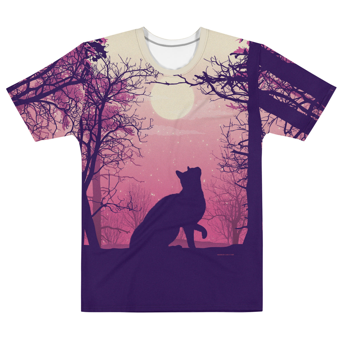 Purple All-Over Print Men&#39;s T-Shirt Warriors Cats Store - USA